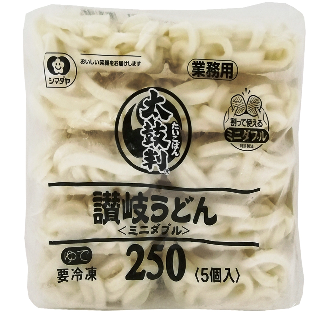 Frozen Wheat Noodles – Taikoban Sanuki Udon – 1 25kg 5px250g – Deans