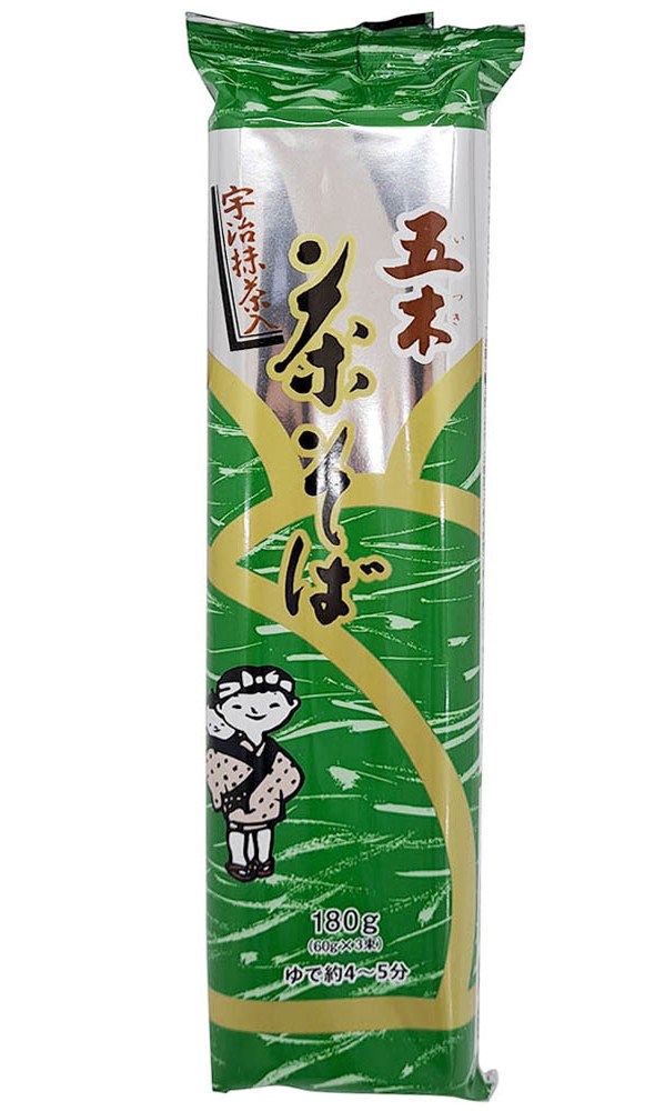 Buckwheat Noodle Green Tea Flavor – Itsuki Inaka Cha Soba – 200g