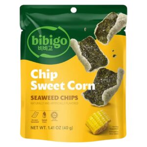 Bibigo Seaweed Chips Sweet Corn - 40g