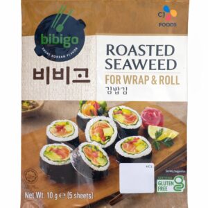 Bibigo Roasted Seaweed For Wrap & Roll Gluten Free (5 Sheets) - 10g