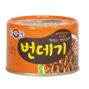 Canned Boiled Silk Worm Pupa - 130g (Non Halal)