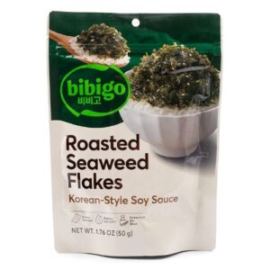 Bibigo Roasted Seaweed Flakes – Korean-Style Soy Sauce 50g (Non Halal)
