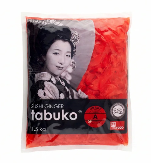 Tabuko Pickled Ginger  (Pink) A Grade – 1.5kg China