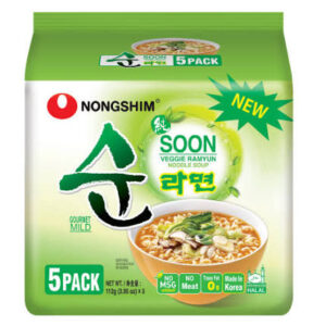 SOON VEGGIE RAMYUN Noodle Soup ( 112 gm  x5 pcs)